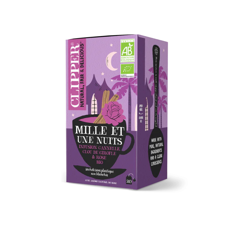 Infusion Bio Clipper – MILLE ET UNE NUITS - Cannelle clou de Girofle et rose