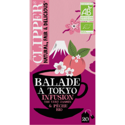 Infusion Bio Clipper – Balade à Tokyo – Thé Vert Jasmin & Pêche