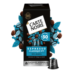 Carte noire N°7 Espresso Classique 30 capsules compatibles Nespresso®