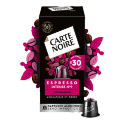 Carte noire N°9 Espresso Intense 30 capsules compatibles Nespresso®