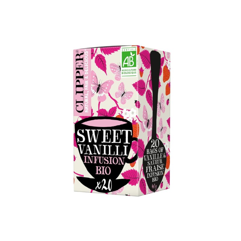 Infusion bio Sweet vanille et fraise Clipper