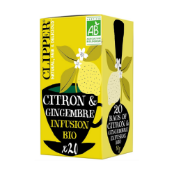 Infusion bio citron gingembre Clipper