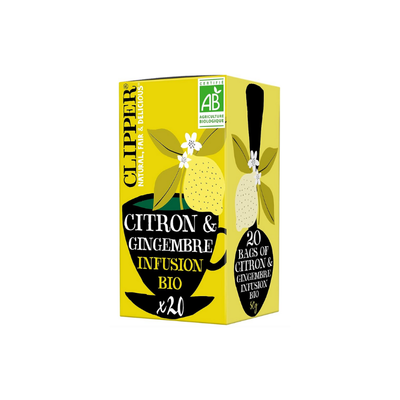 Infusion bio citron gingembre Clipper