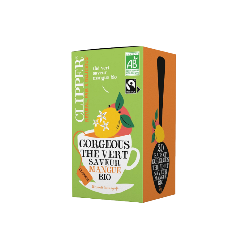 Thé vert bio GORGEOUS mangue Clipper