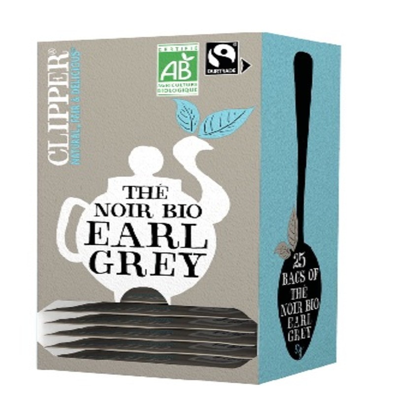 Lot Thé noir bio - Earl Grey - 6 boîtes de 25 sachets