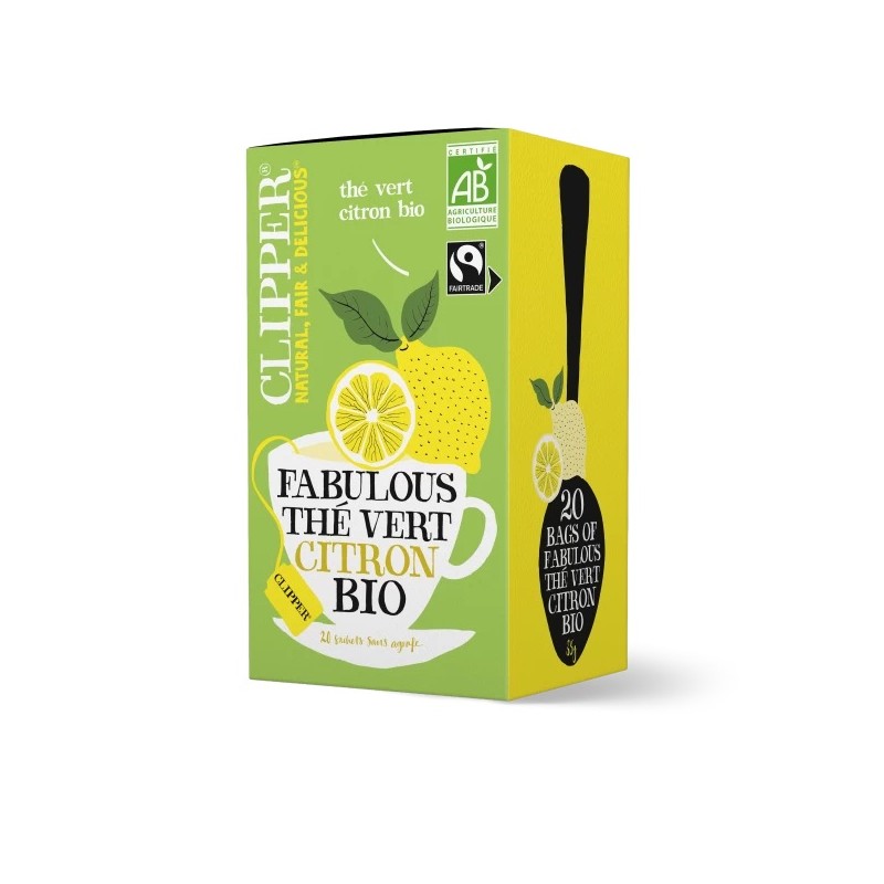 Thé vert FABULOUS citron Bio Clipper