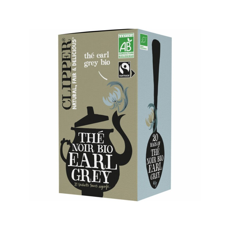 Thé noir earl grey bio CLIPPER
