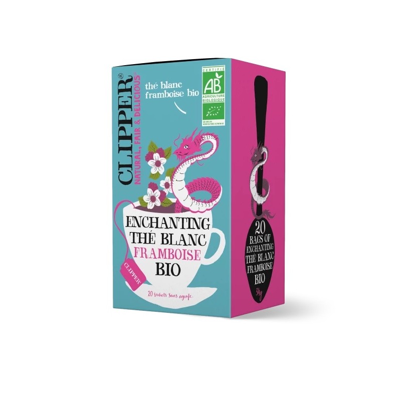 Thé blanc à la framboise Bio CLIPPER