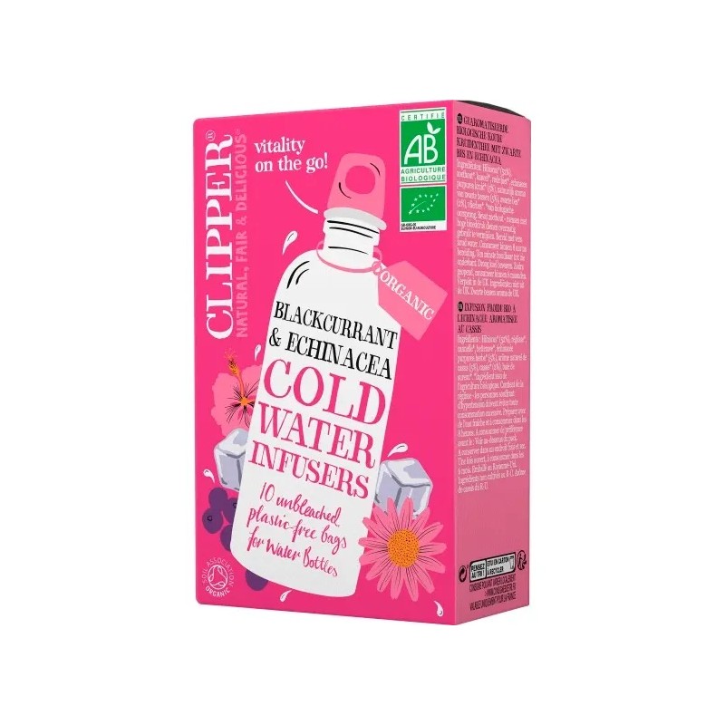 Infusion froide bio à l'echinacée, aromatisée au cassis Clipper