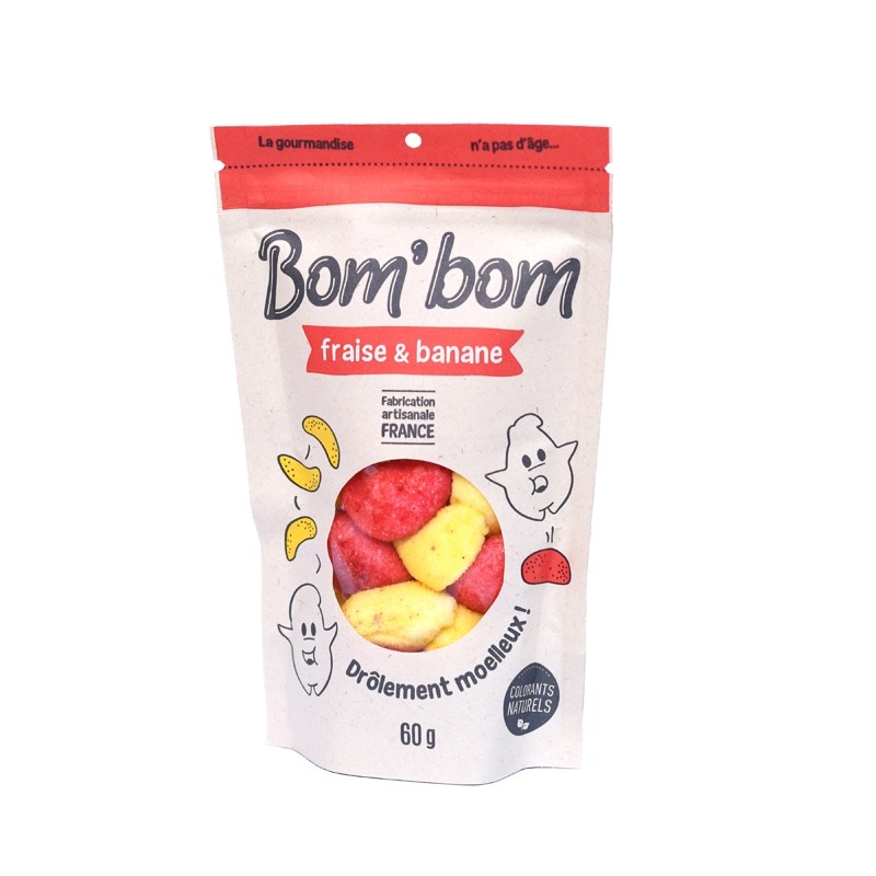 BONBON FRAISE BANANE BOM'BOM