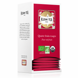 Thé Quatre Fruits Rouges Bio Kusmi Tea | Thé noir fruité