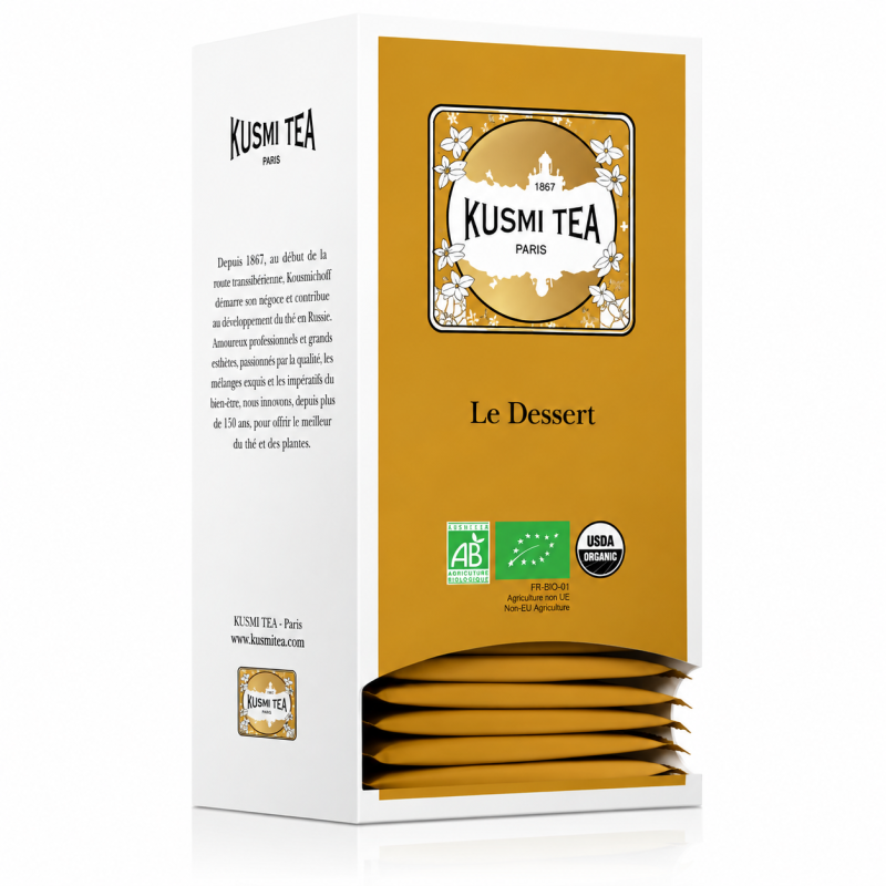 Le Dessert Bio Kusmi Tea | Thé vert à la noisette