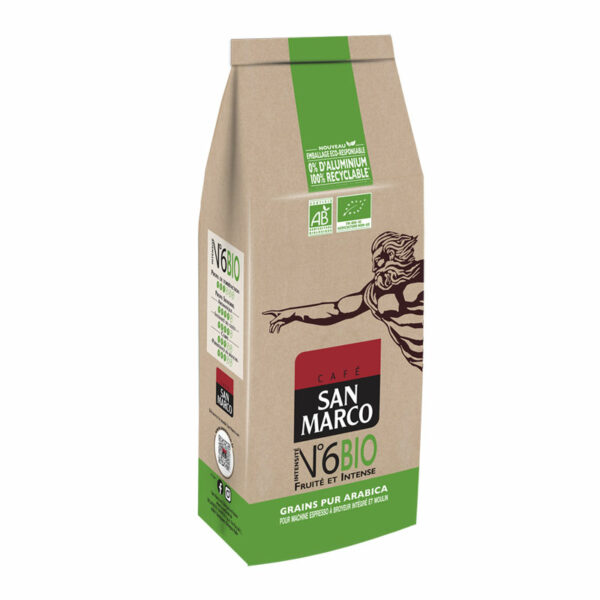 CAFÉ EN GRAINS SAN MARCO BIO 500GR