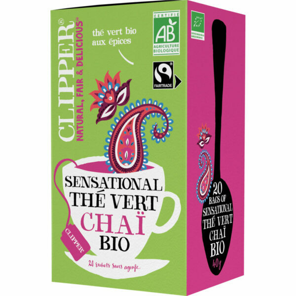 Thé vert chai bio Clipper