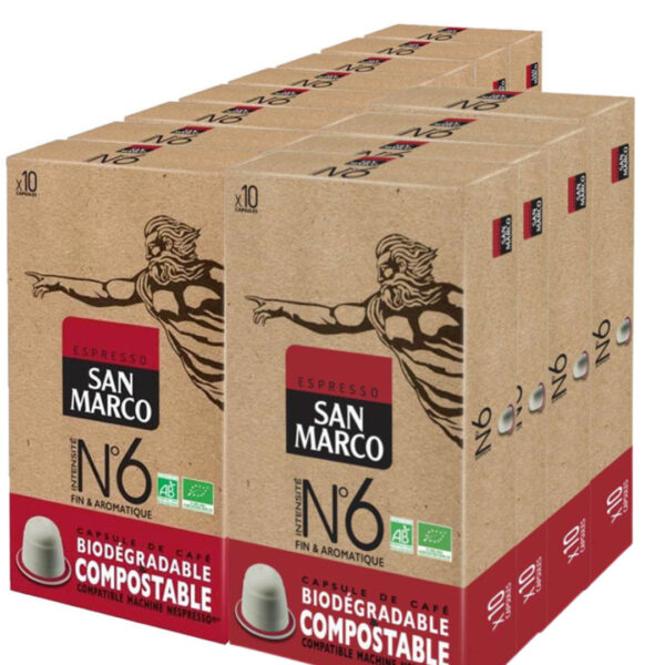 Capsules San Marco n°6 pack de 12 boîtes