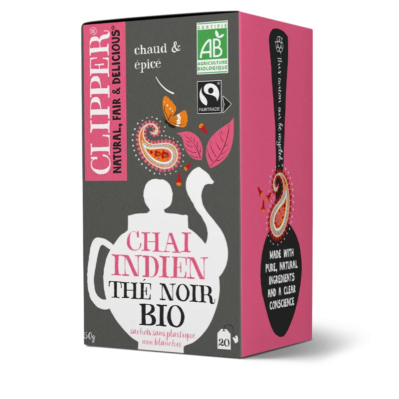 Thé noir chai bio Clipper