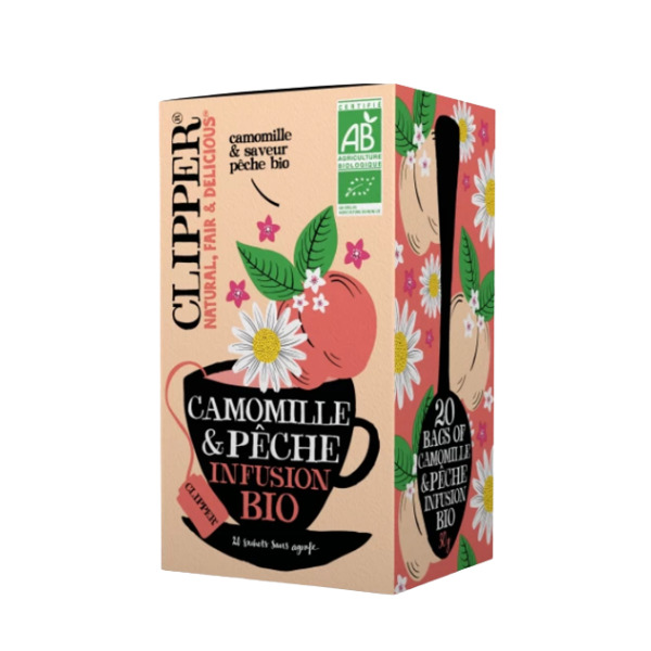 Infusion bio camomille pêche Clipper